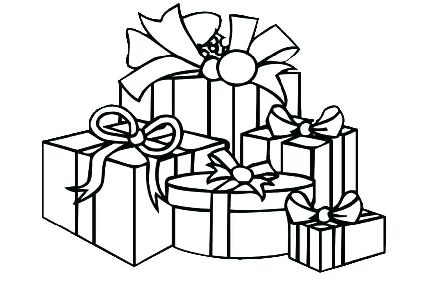 850x567 Coloring Pages Presents Presents Coloring Sheets Unique Present