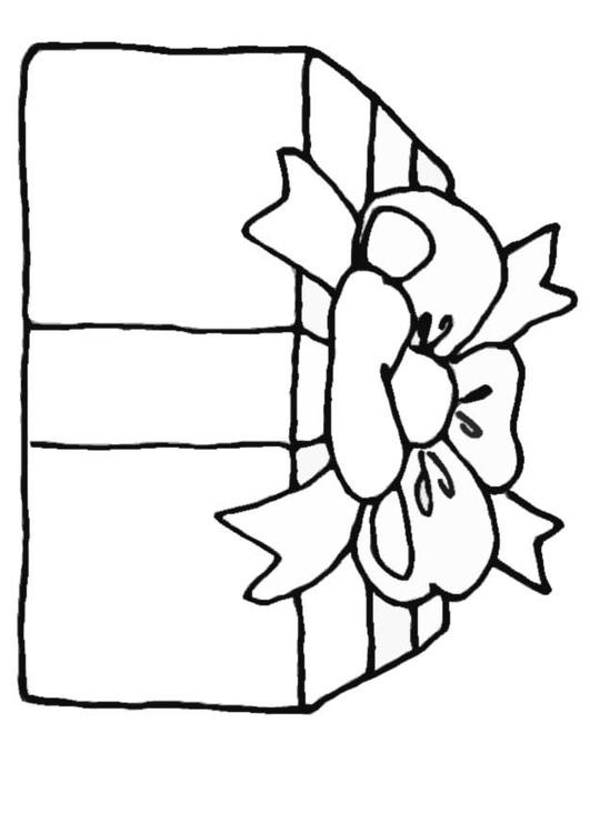 531x750 Coloring Page Christmas Present