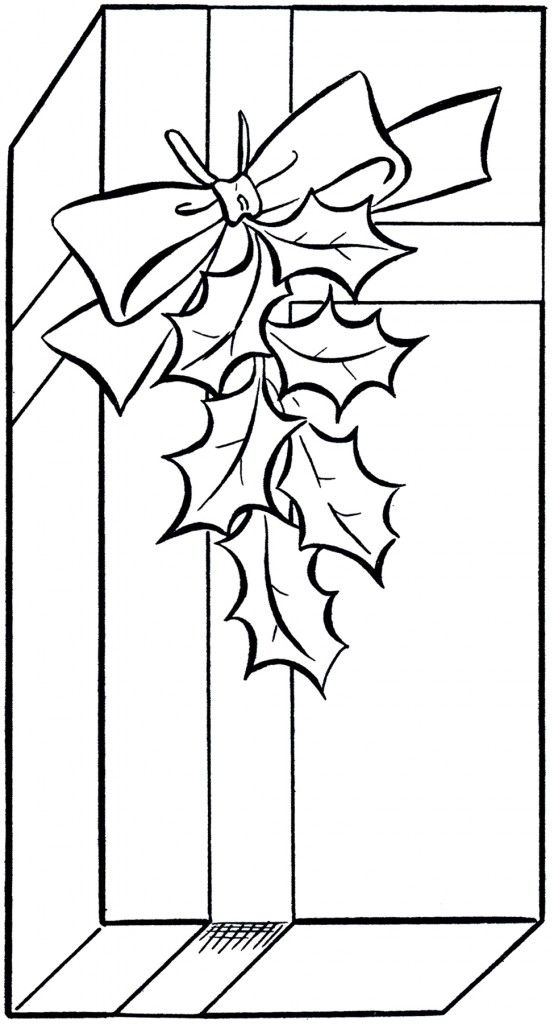 554x1024 Holiday Gift Clip Art Image