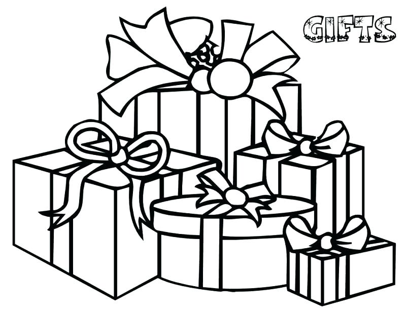 800x618 Present Coloring Sheet Gifts Coloring Pages Bunch Of Gifts