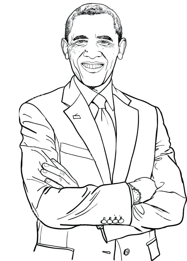 600x840 Barack Obama Coloring Page Awesome Coloring Page For Free Coloring