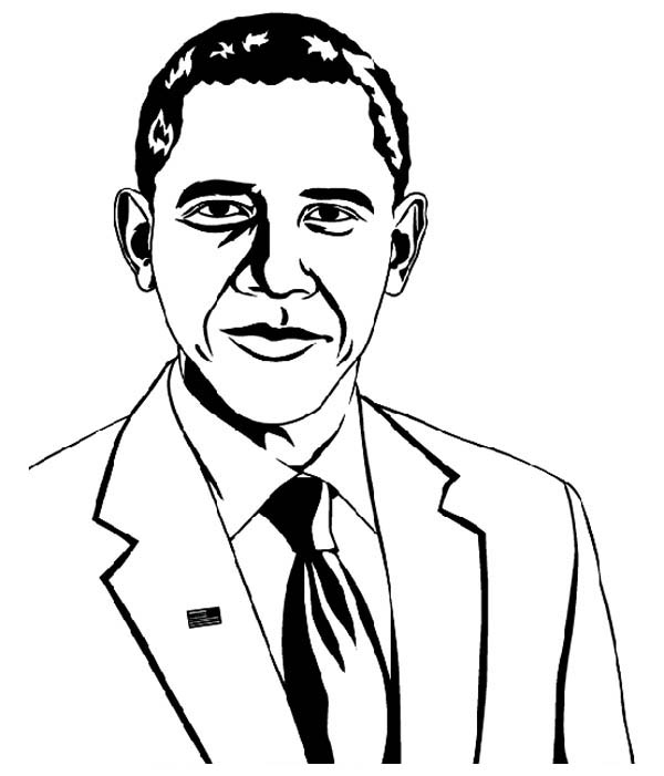 600x701 Epic Barack Obama Coloring Pages 73 On Coloring Pages Printable