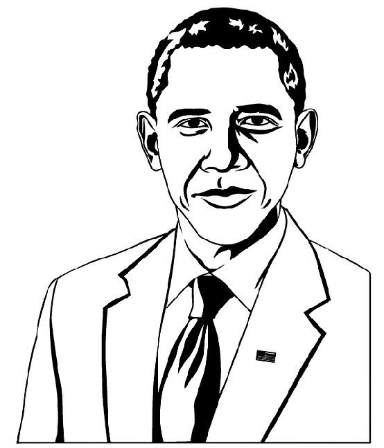 554x647 President Obama Coloring Page2 Amp Coloring Book