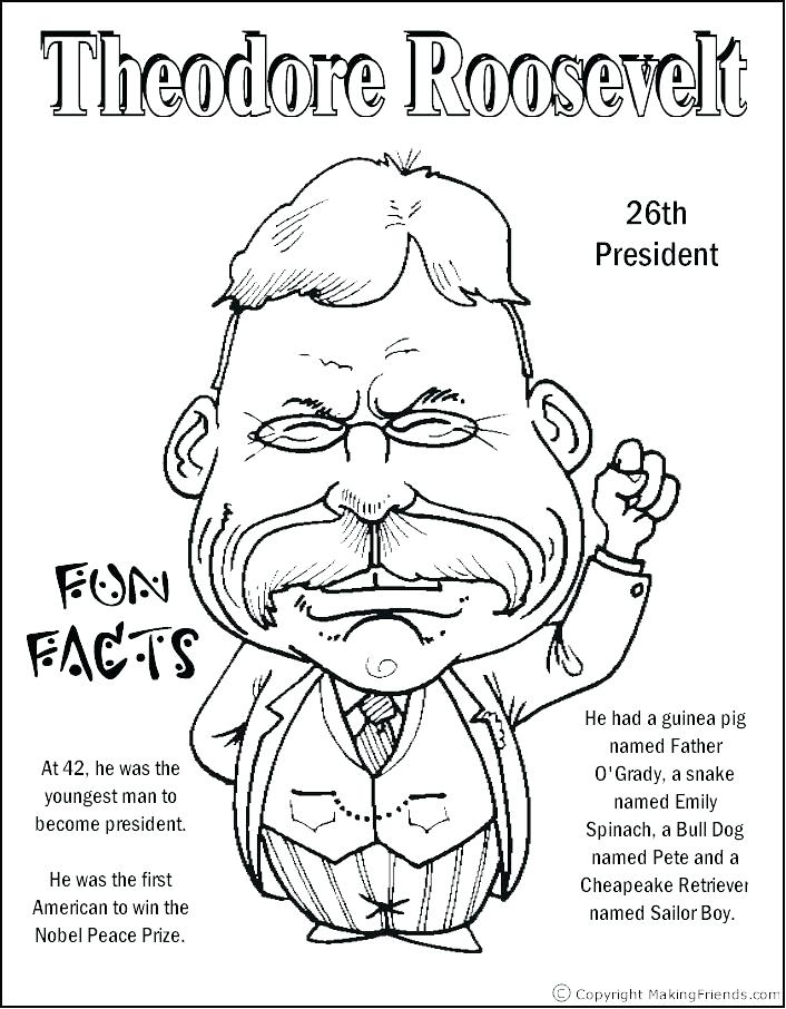 706x906 Inspirational Presidents Day Coloring Pages Printable Fee Free