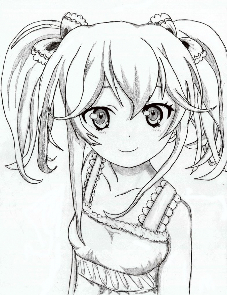 789x1024 Anime Girl Pretty Face Drawing Girl Archives