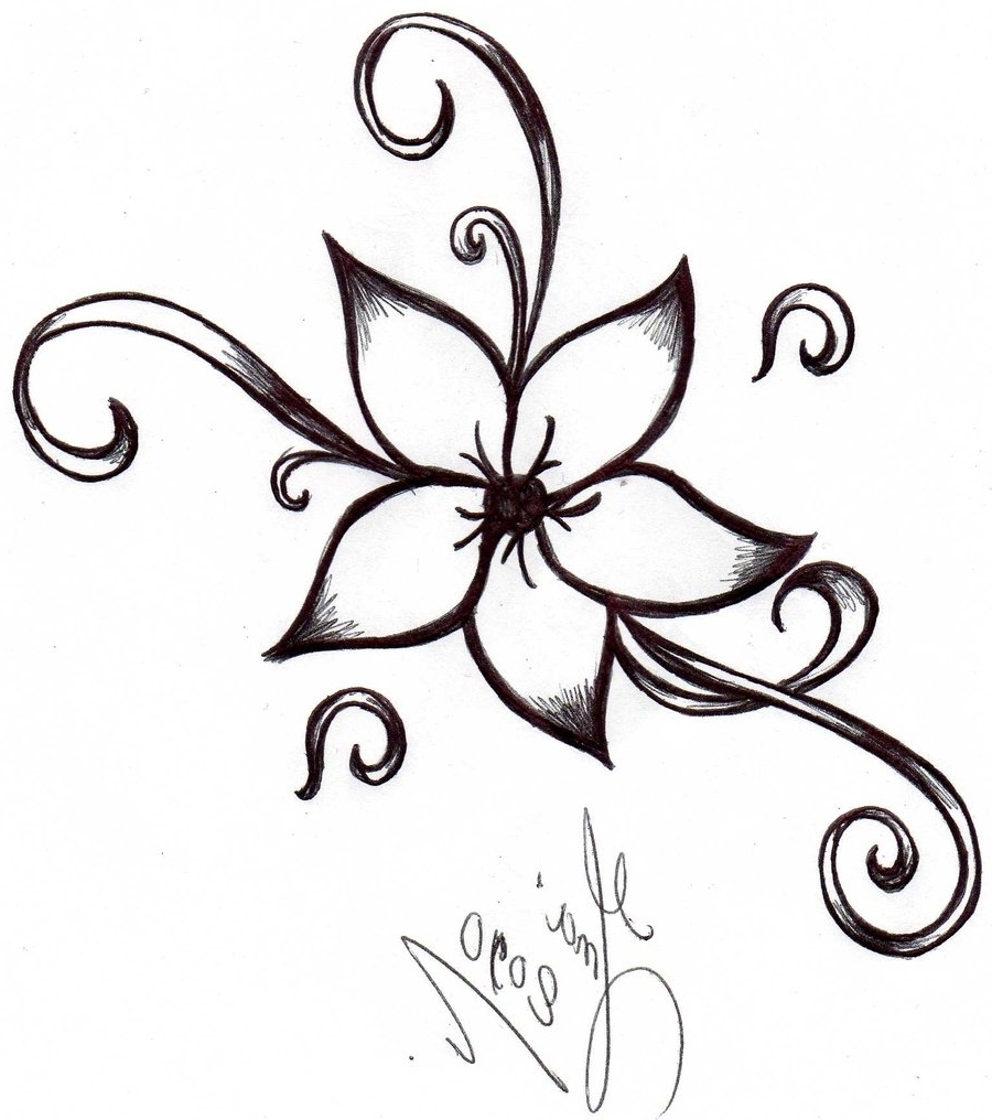 900x1016 Drawn Flower Cute Pencil And In Color Drawn Flower Cute