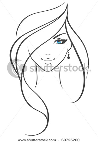 324x470 Pretty Girl Face Clipart