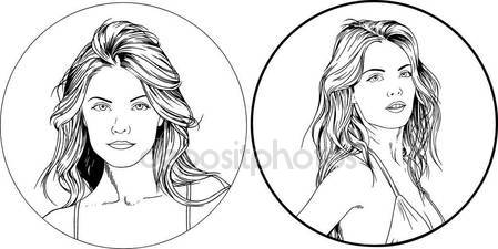 449x225 Portrait Of Girl In Style Pop Art, Fashion Art For Comic Books