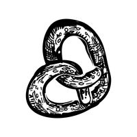 200x200 Pretzel Vector Image