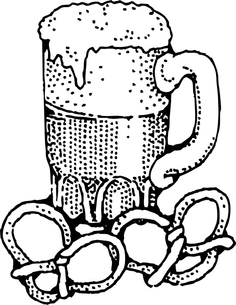 462x597 Beer And Pretzels Clip Art Free Vector In Open Office Drawing Svg