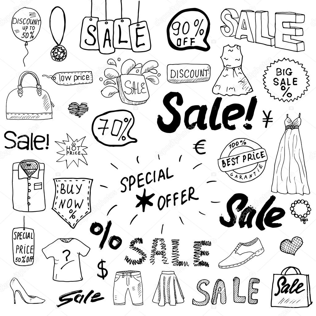 1024x1024 Sale Signs And Price Discount Tags, Shopping Associated Symbols