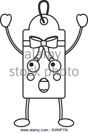 300x451 Gift Or Price Tag Surprised Emoji Icon Image Vector Illustration