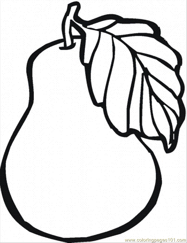 650x846 Pear 12 Coloring Page