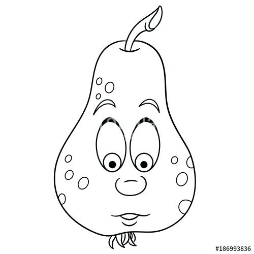 500x500 Pear Coloring Page Cortefocal.site