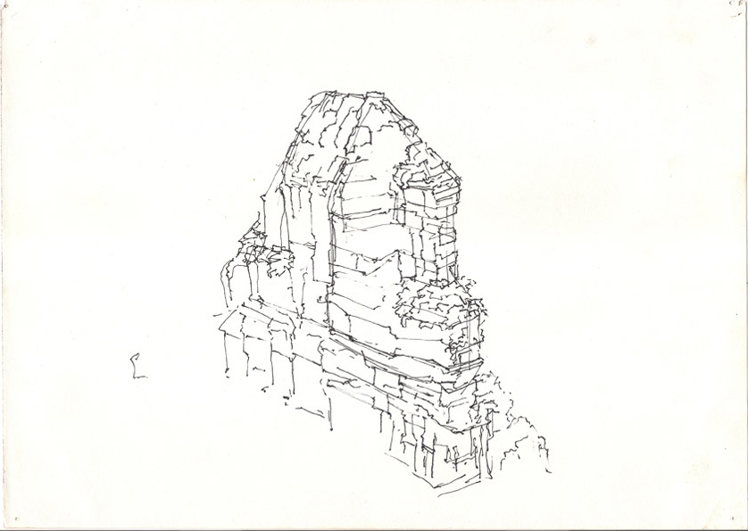 838x595 Sydney 2011)mountain Drawing