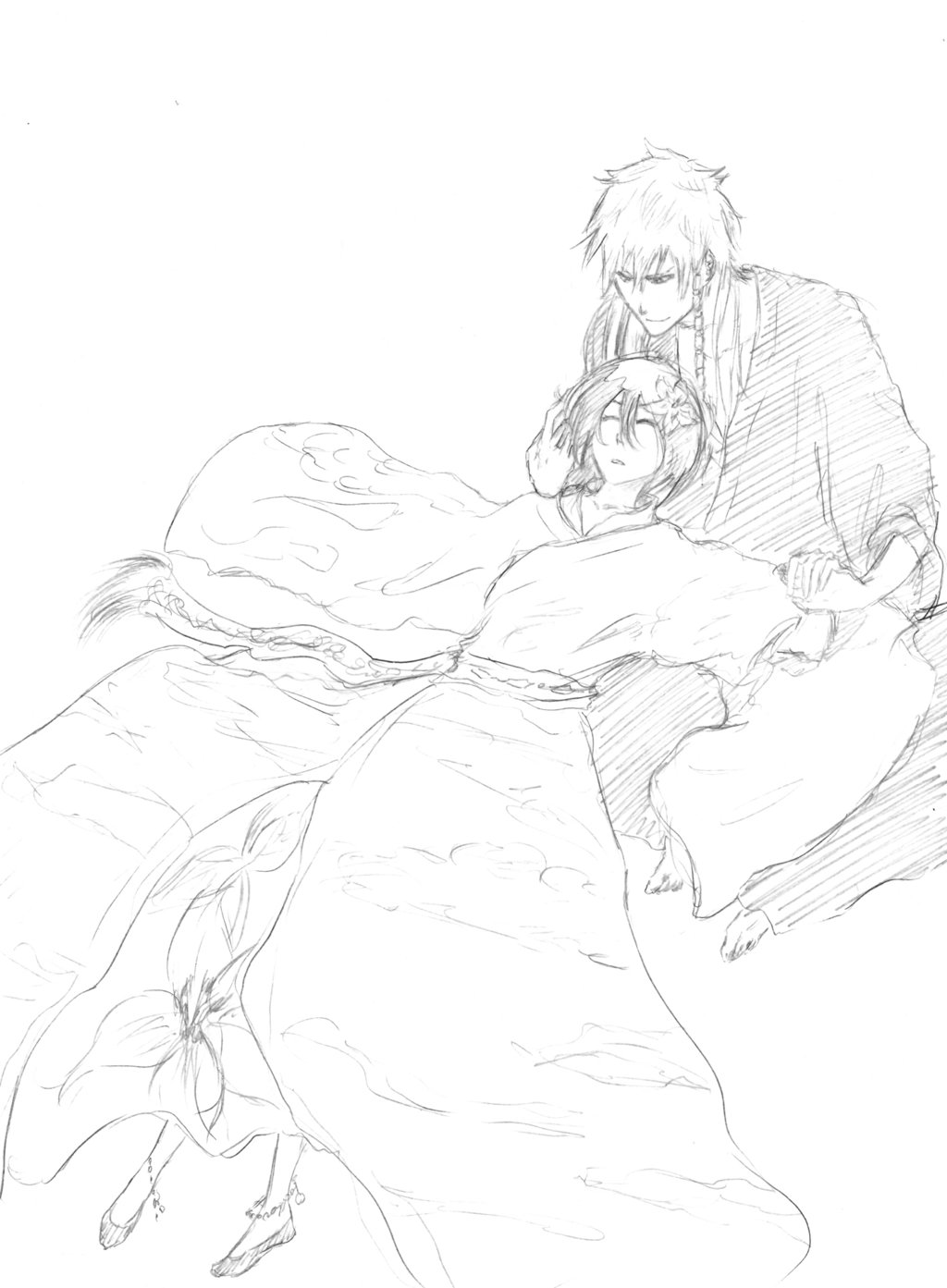 1024x1393 Prince And Princess Sketch By Xpsoul