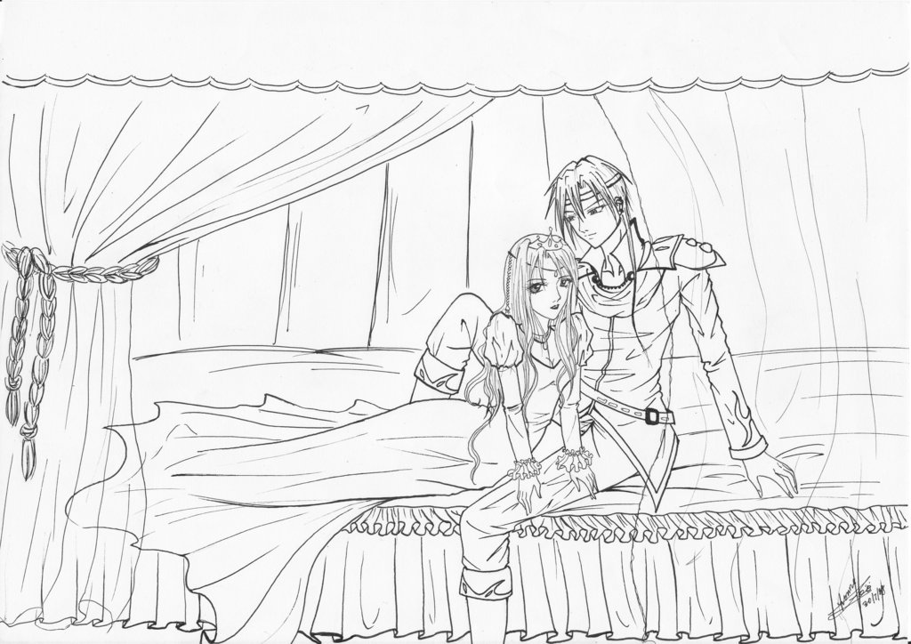 1024x724 Prince And Princess By Vallia