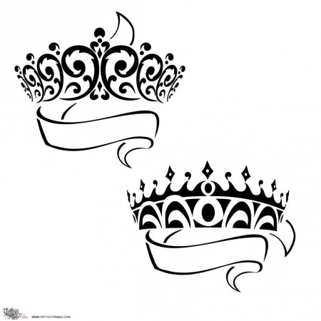 450x450 Prince Princess Crowns Tattoo, But This Would Make Really Pretty