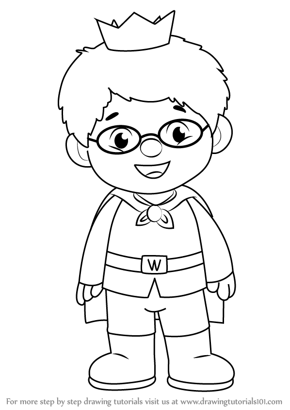598x844 Learn How To Draw Prince Wednesday From Daniel Tiger'S