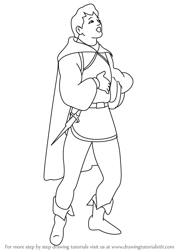 599x848 Learn How To Draw The Prince From Snow White And The Seven Dwarfs