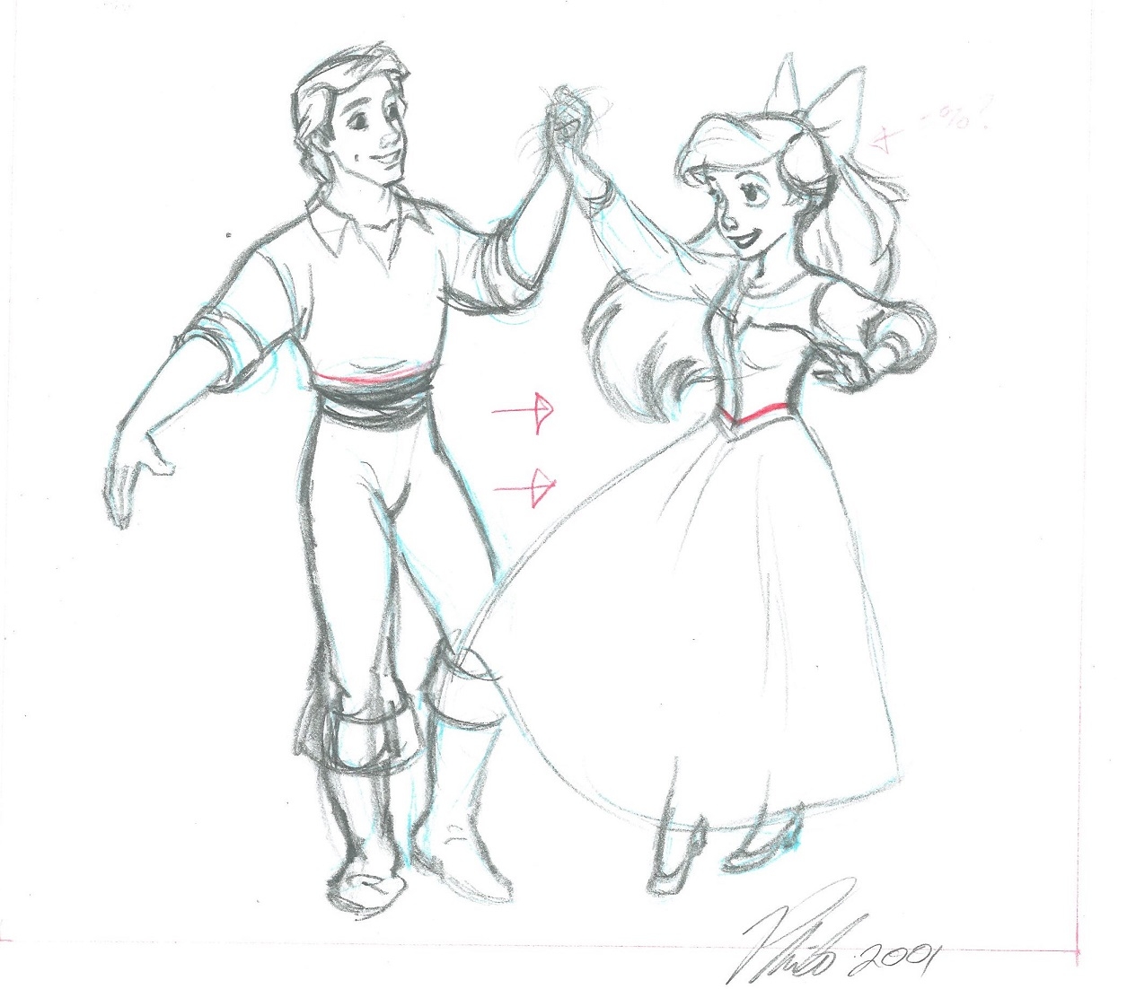 1255x1102 Prince Eric And Ariel The Little Mermaid By Philo Barnhart Comic