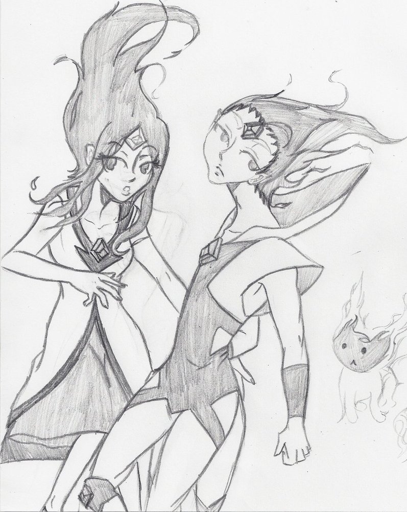 797x1002 Fire Princessprinceadventure Time! Sketch By Narutotomboy