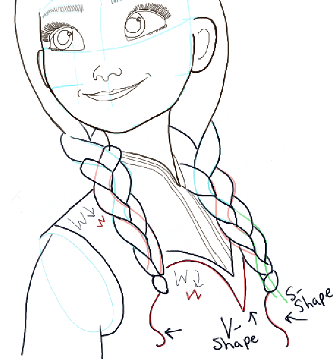 688x739 How To Draw Princess Anna From Frozen Step By Step Tutorial