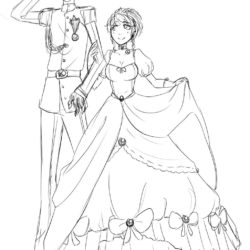 250x250 Prince And Princess Drawing, Pencil, Sketch, Colorful, Realistic