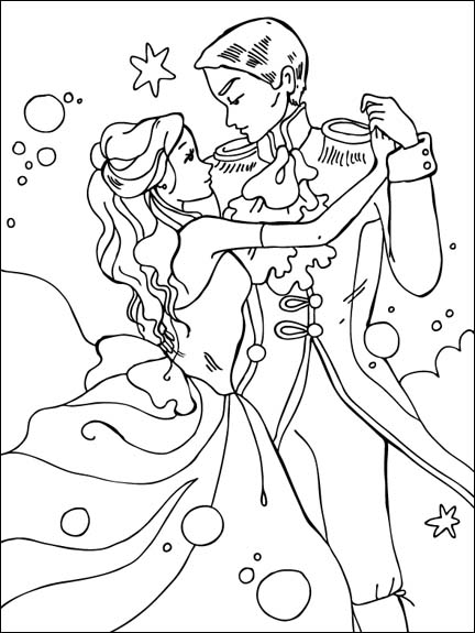 432x575 Disney Princess And Prince Dancing Coloring Books