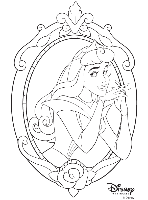 586x792 Disney Princess Aurora Coloring Page