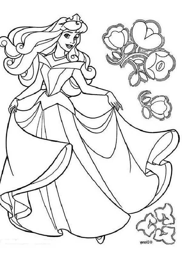 600x840 Disney Princess Aurora In Sleeping Beauty Coloring Page Color Luna