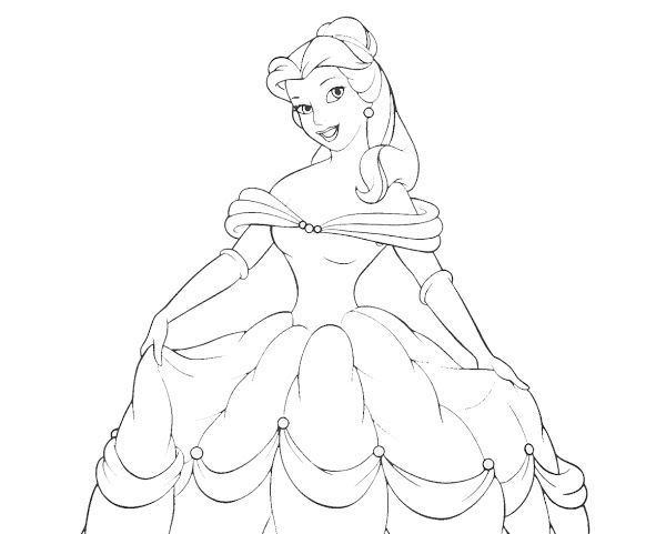 600x481 How To Draw Cinderella's Dress 2015
