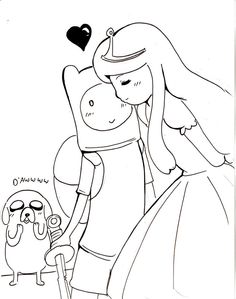 236x299 Finn Flame Princess Line Art