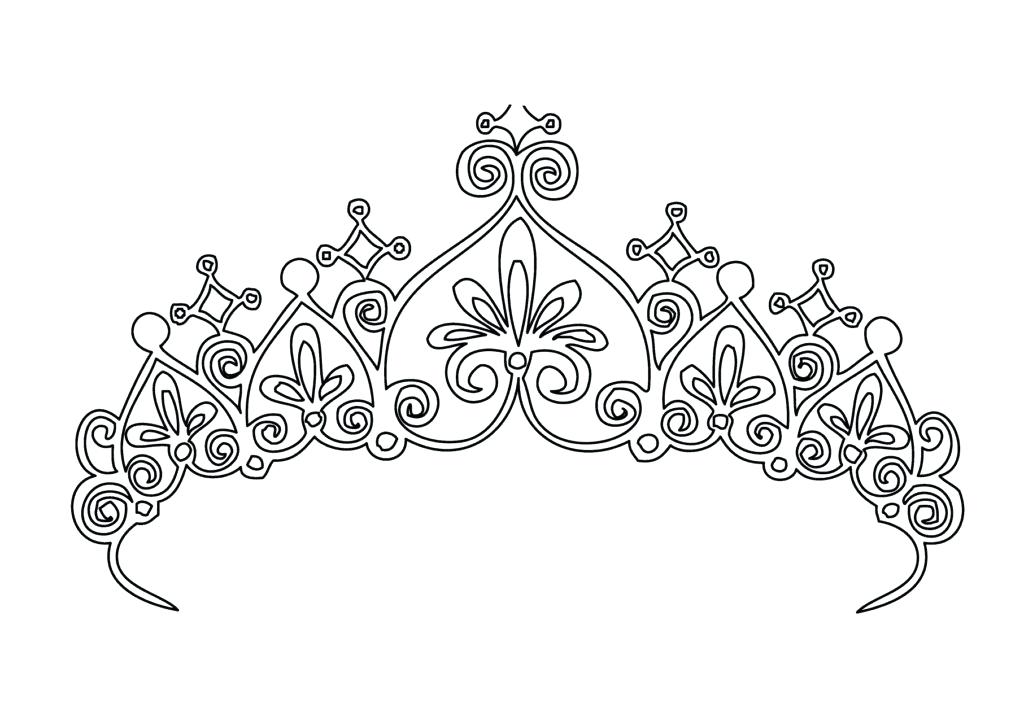 1024x721 Princess Crown Coloring Pages Print The Queen Best Coloring Pages