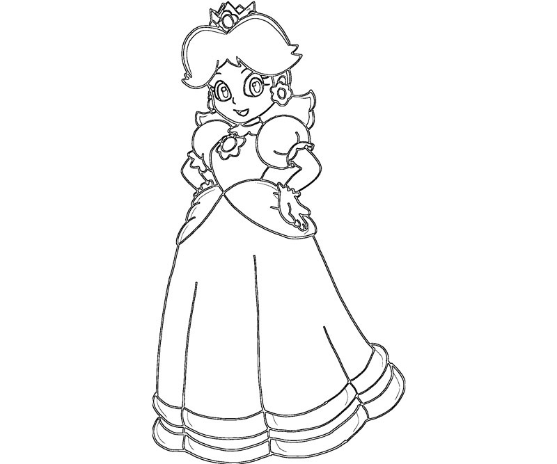 800x667 Princess Daisy Coloring Pages Princess Daisy Coloring Pages Peach
