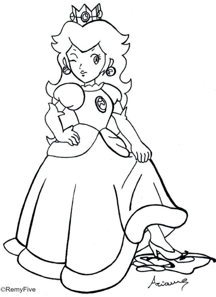 Princess Daisy Drawing at GetDrawings | Free download