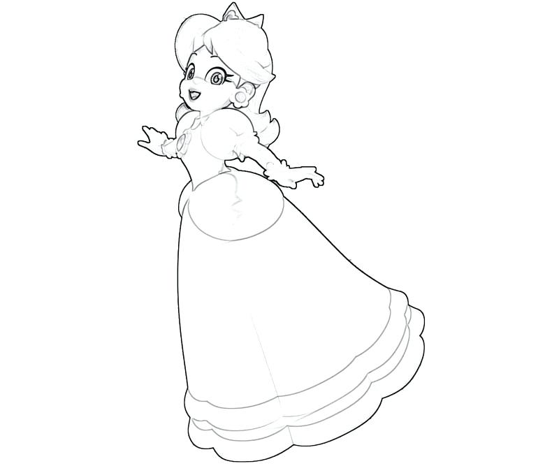 800x667 Excellent Princess Daisy Coloring Pages Online By Sheets