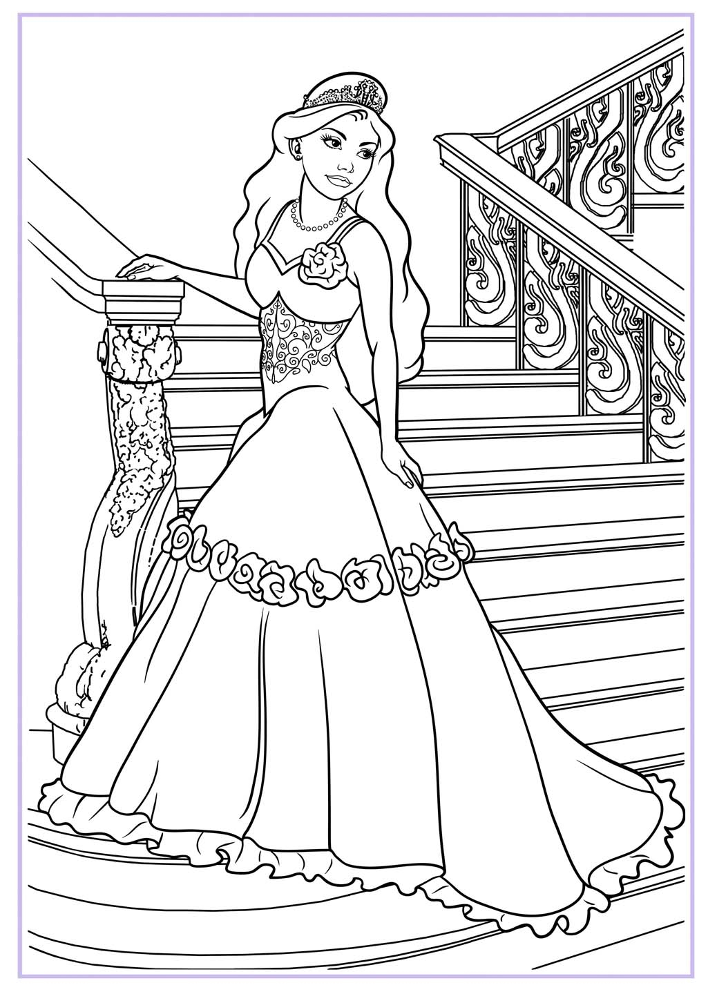 1025x1440 Drawing Of A Princess
