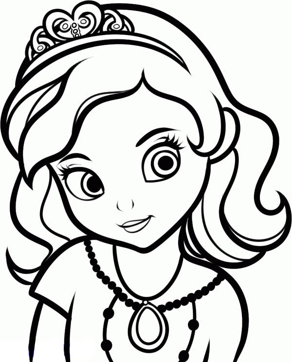 600x744 Princess Sofia The First Drawing Coloring Page