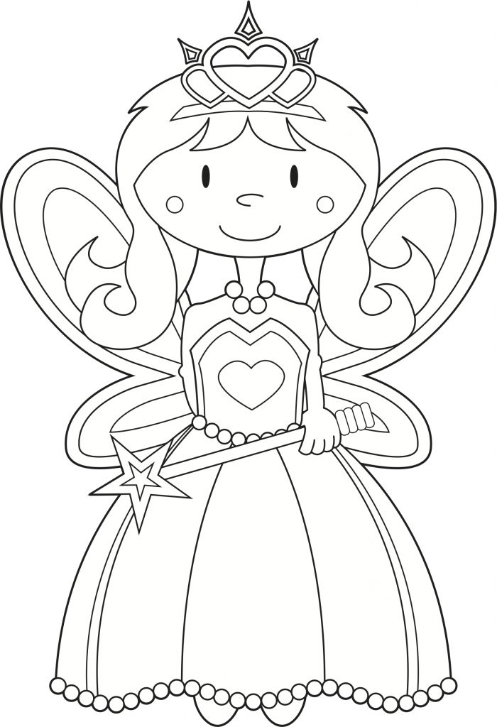 700x1024 Fairy Princess Coloring Page Fairy Princess Coloring Picture