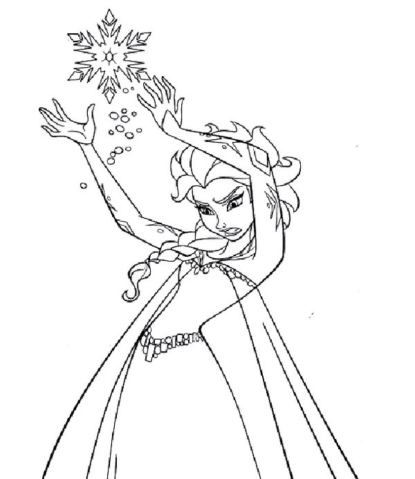 600x692 Princess Elsa Drawing By 96blackarrow