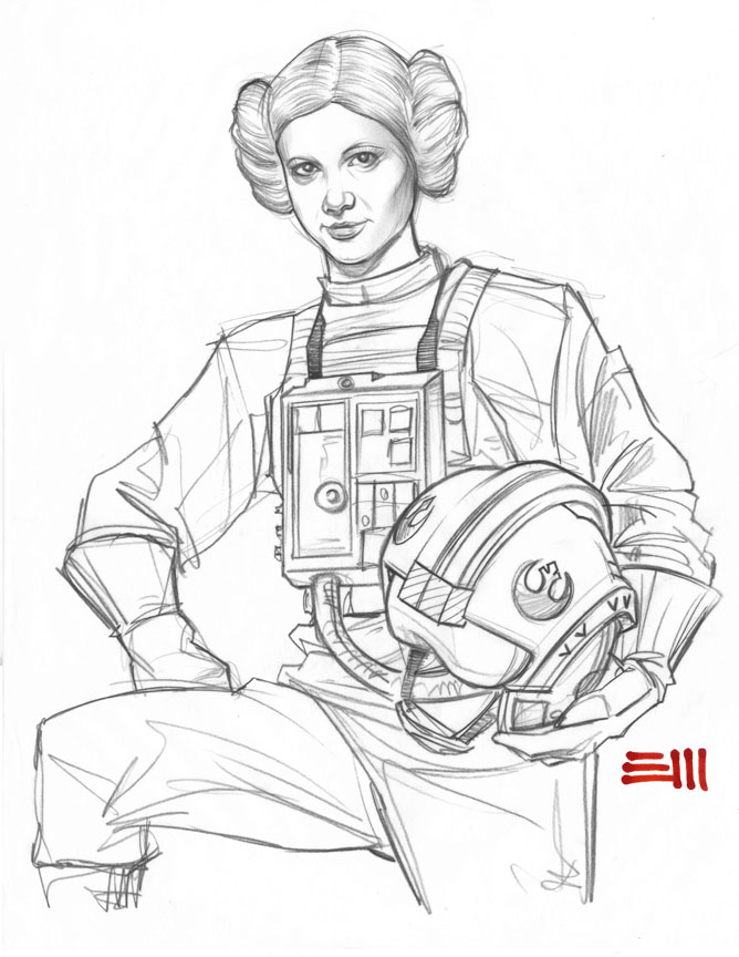 668x864 Princess Leia