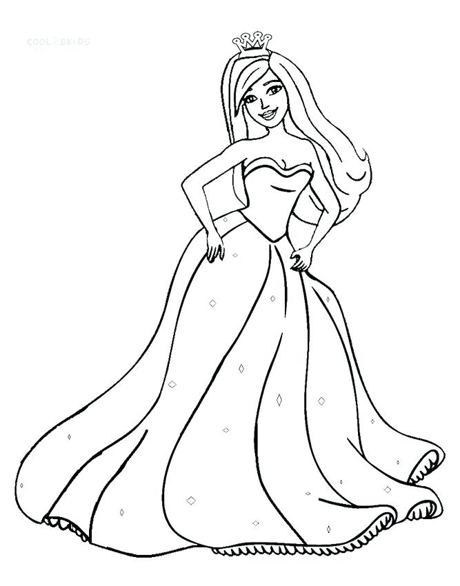667x850 Free Printable Princess Coloring Pages
