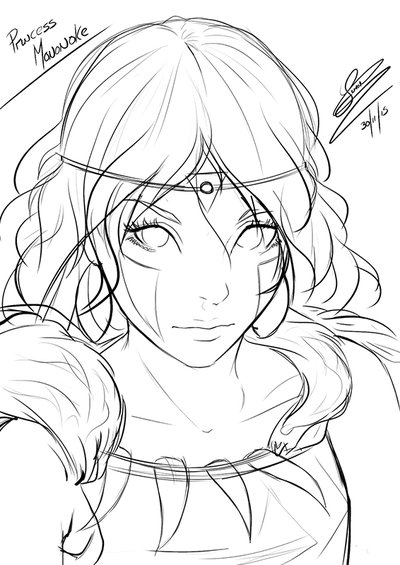 400x565 Princess Mononoke Sketch By Adovionart