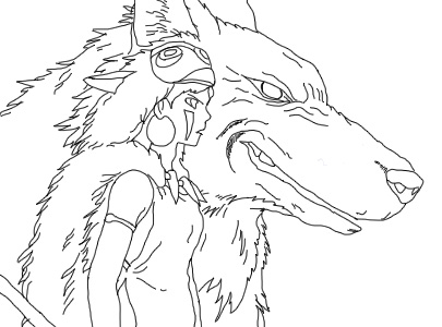 405x300 Princess Mononoke By Fireflyys