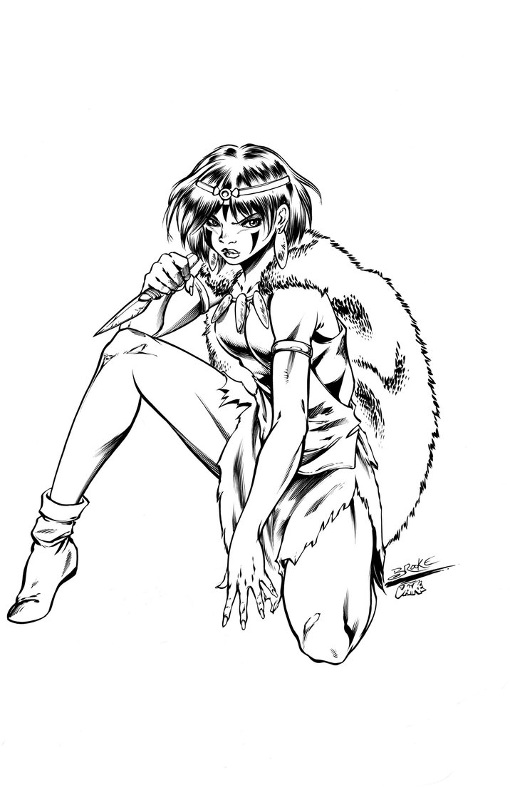716x1115 Princess Mononoke By Inker Guy