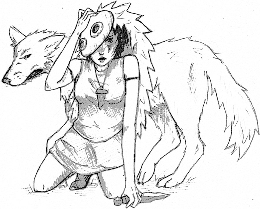 900x723 Princess Mononoke By Fullemis