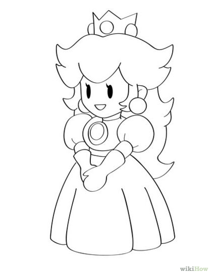 422x549 422px How To Draw Princess Peach Step 11 By Poppy123q