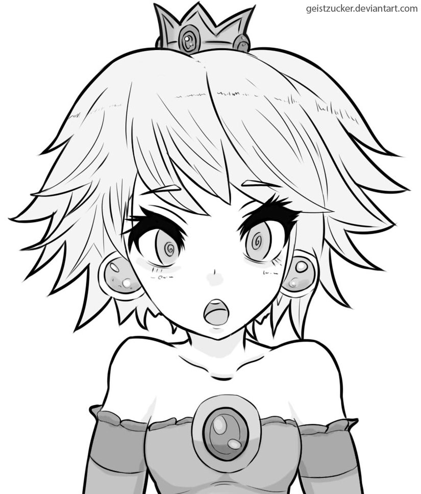 825x968 Princess Peach By Geistzucker