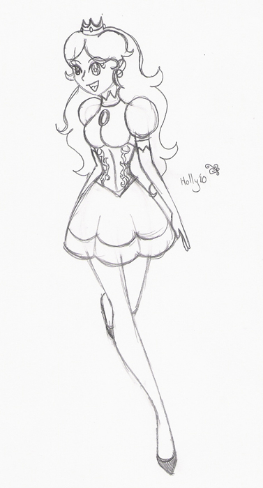 377x700 Anime Style Princess Peach By Fallenangel27